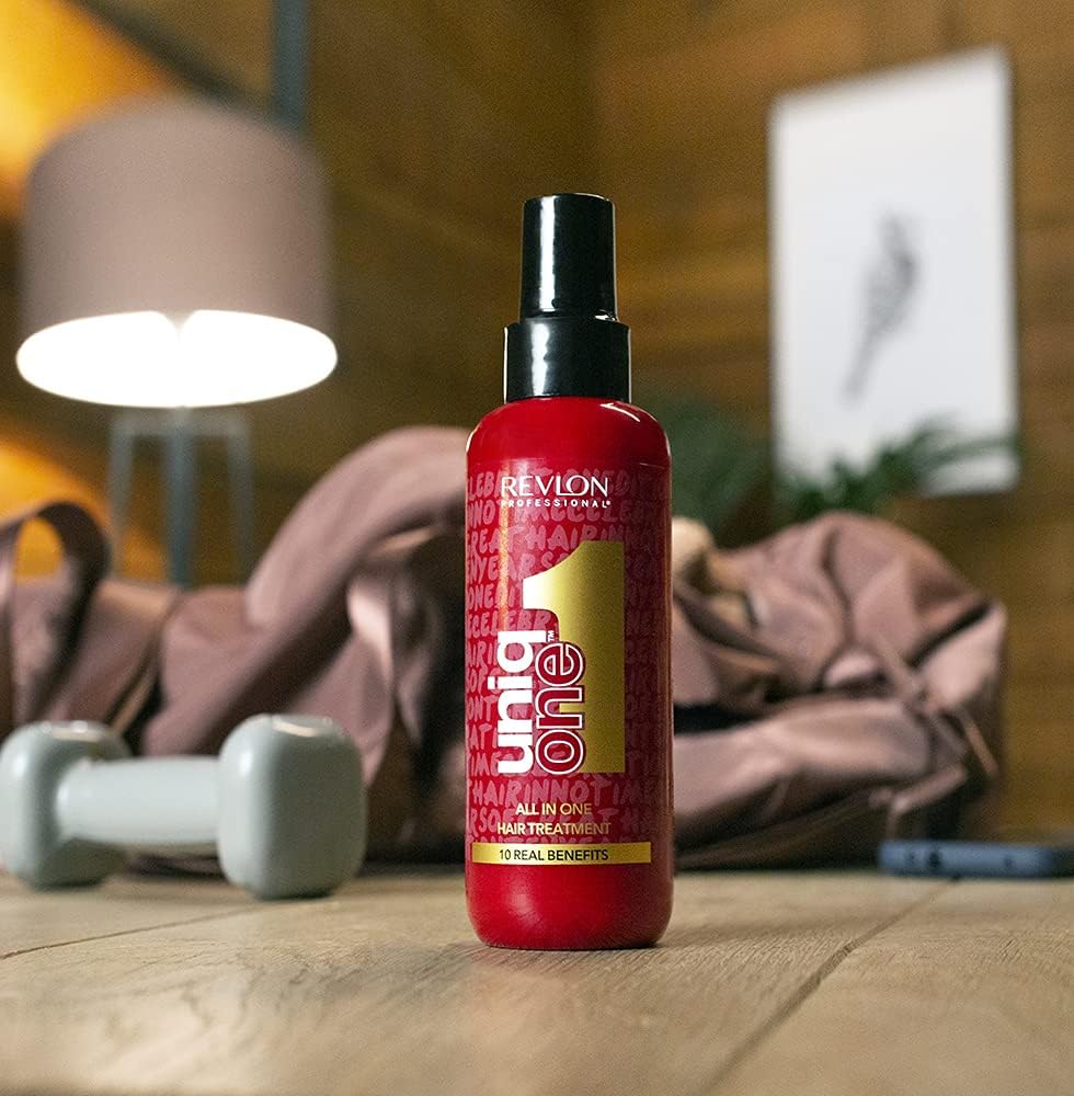 Revlon UniqONE Professional Vegan Leave In Conditioner & Hair Treatment for Shine & Frizz Control, Gifts For Women / Men (150ml) Celebration Edition, All Hair Types 10 61tWetZDkWL. AC SL1000