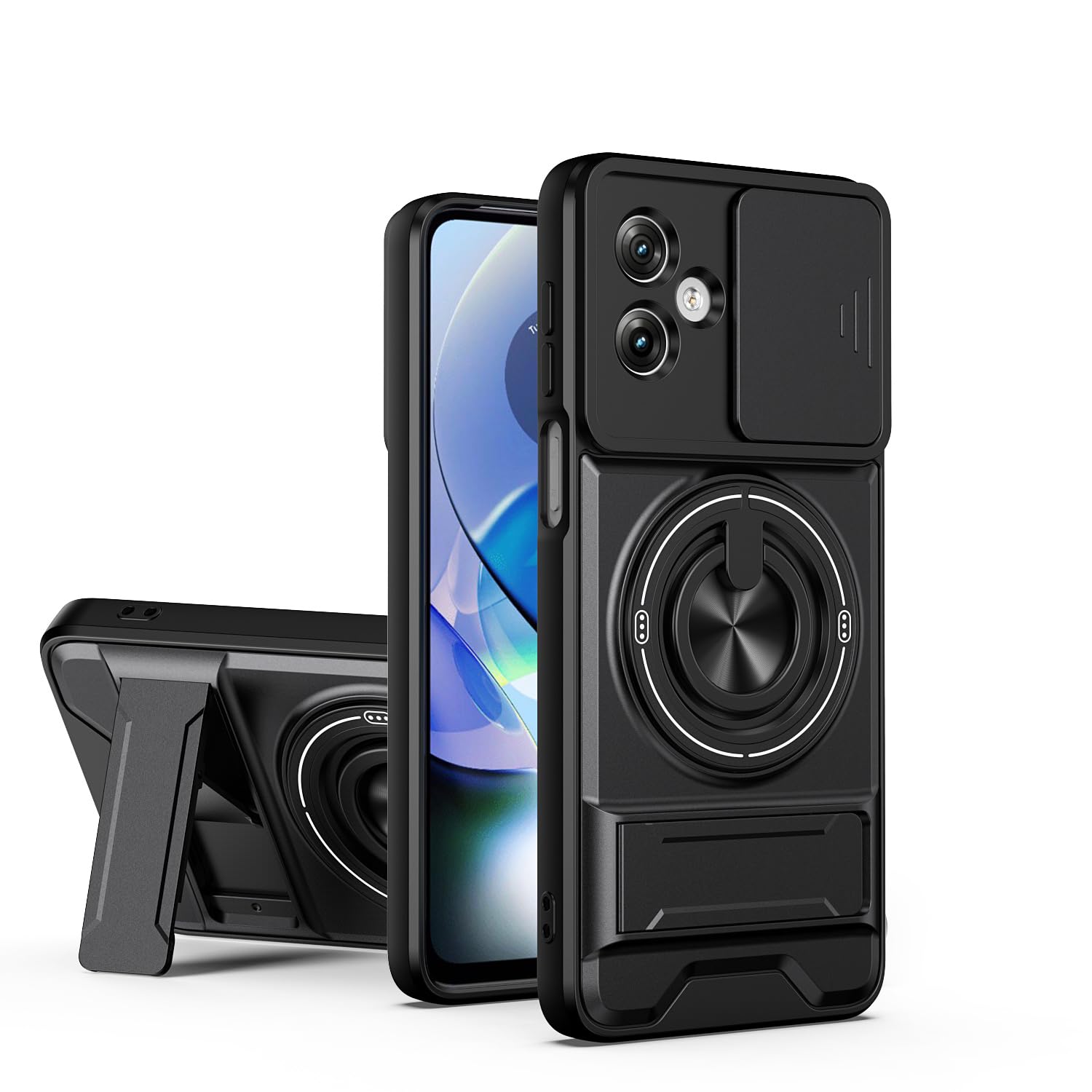 Coque Redmi 12 5G et Poco M6 Pro antichoc noire - 8