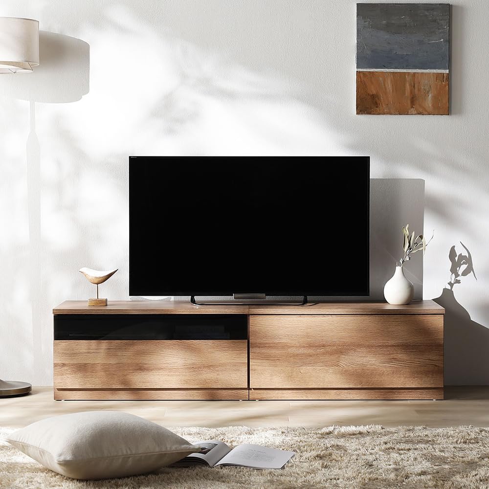 Amazon｜RASIK テレビ台 ローボード 幅150cm 引き出しタイプ