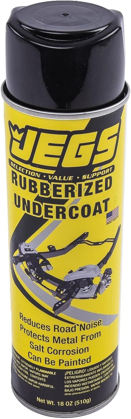 JEGS 72055 Rubberized Undercoating 18 oz. Spray Can Waterproof Paintable