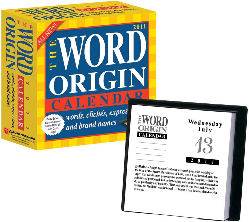 The Word Origin 2011 DaytoDay Calendar McNamee, Gregory