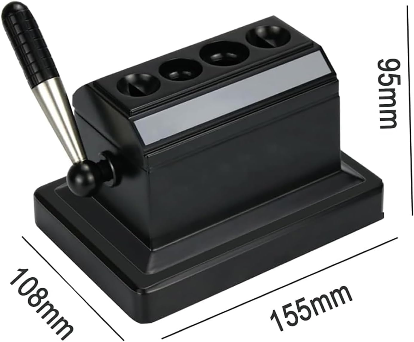 Table Cigar Cutter, Cigar Cutter Guillotine, for 52 and 60 Ring Gauge, 2 Hole Flat Cut and 2 Hole V Cut, for Gift to Husband, Father, Friends