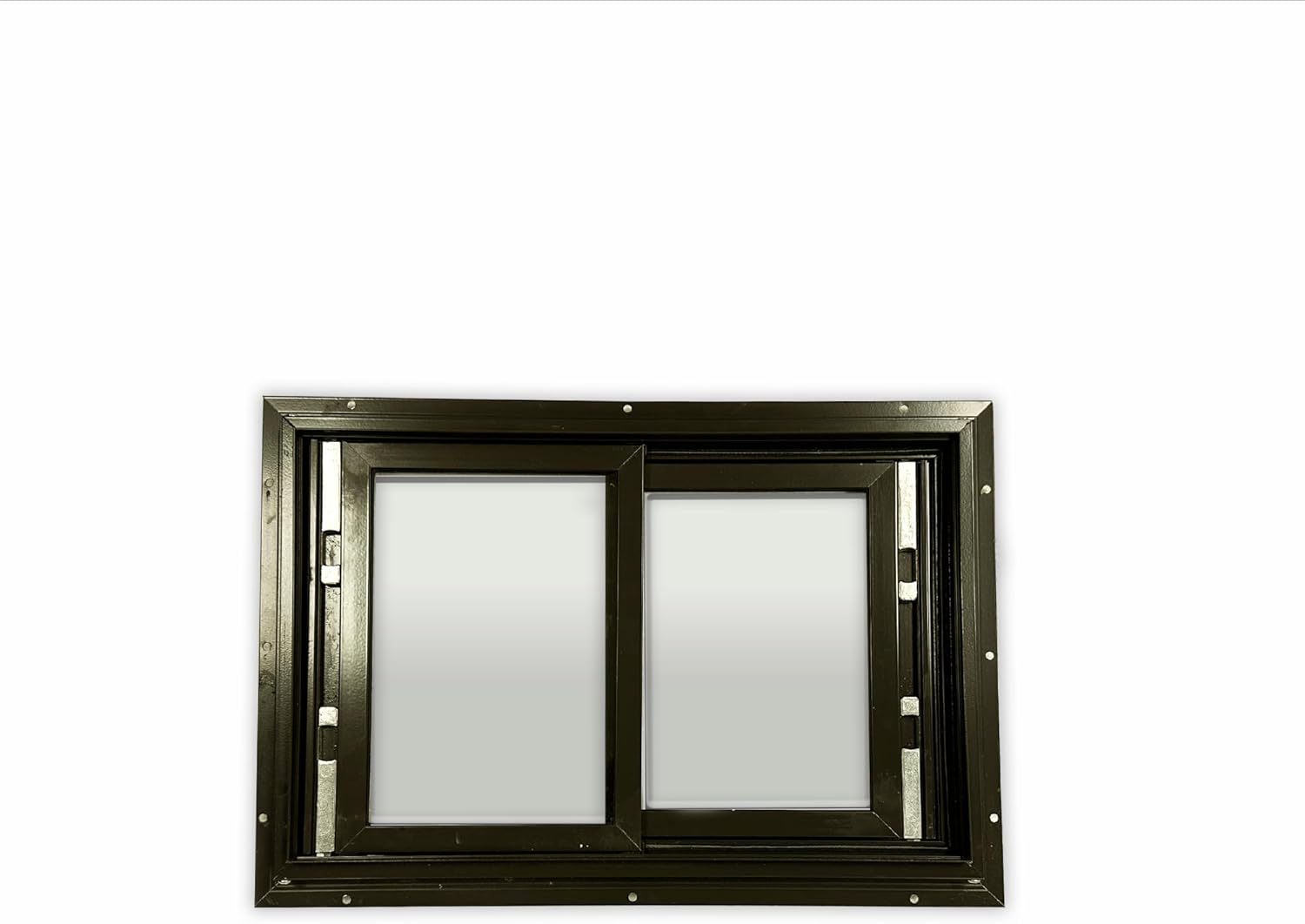 Elusive Wildlife Original Deer Blind Window, T2 Horizontal Slider for Deer Hunting Blinds, Metal Frame with Glass Windows That Protect from Cold and Rainy Weather