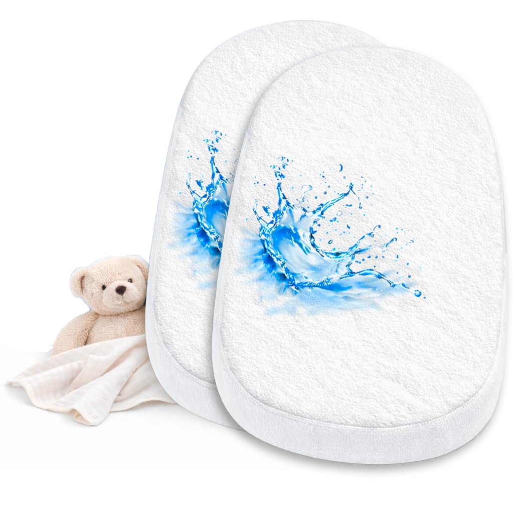 Lovely Hippo Matratzenschoner, wasserdicht, für Babytragetasche (35 x 75 cm (X2))