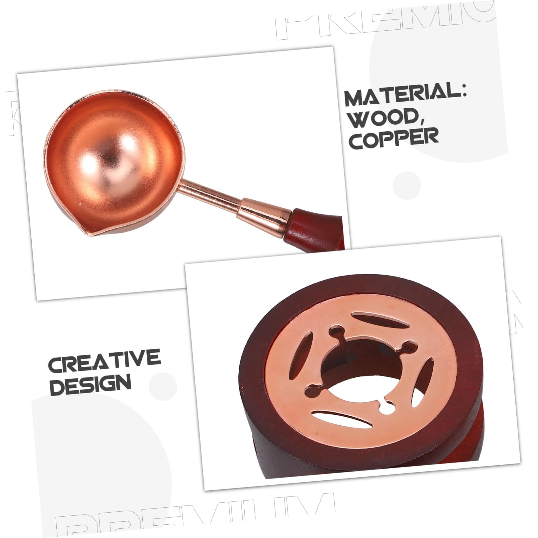 NUOBESTY 4ensembles Kit De Sceau Cire avec à Cire Spatule De Fusion Et Accessoires De Tampon Ensemble Pratique pour Et