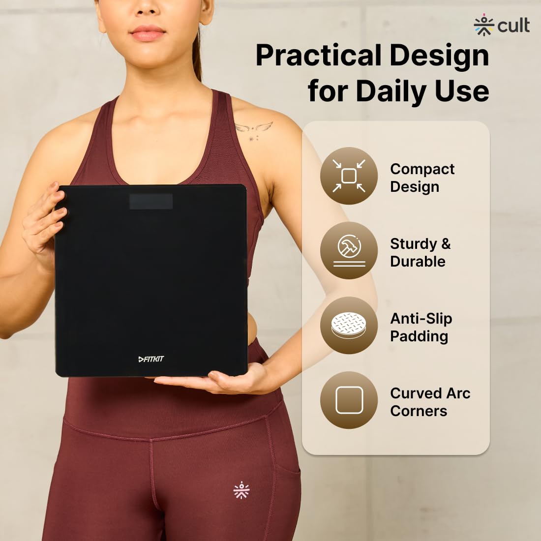 Review Fitkit By Cult, Digital Body Weight Machine, Tempered Glass, 2 Review Fitkit By Cult, Digital Body Weight Machine, Tempered Glass,