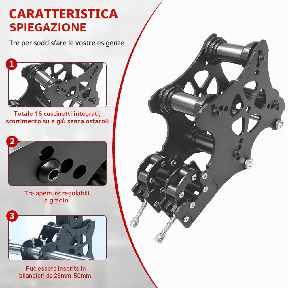 Accessori per sistema di pulegge per power rack da palestra, accessori per macchina Smith, accessori per cavi a puleggia per palestra, per crossover a cavo, panca da pressa, squat profondo