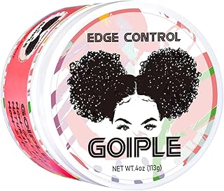 Edge Control Wax for Women Strong Hold Non-greasy Edge Control Smoother Edge Tamer, Edge Wax Styling Tamer Edge Control for Black Hair No Flaking, White Residue, Shine and Smooth 4oz (Sweet Peach )