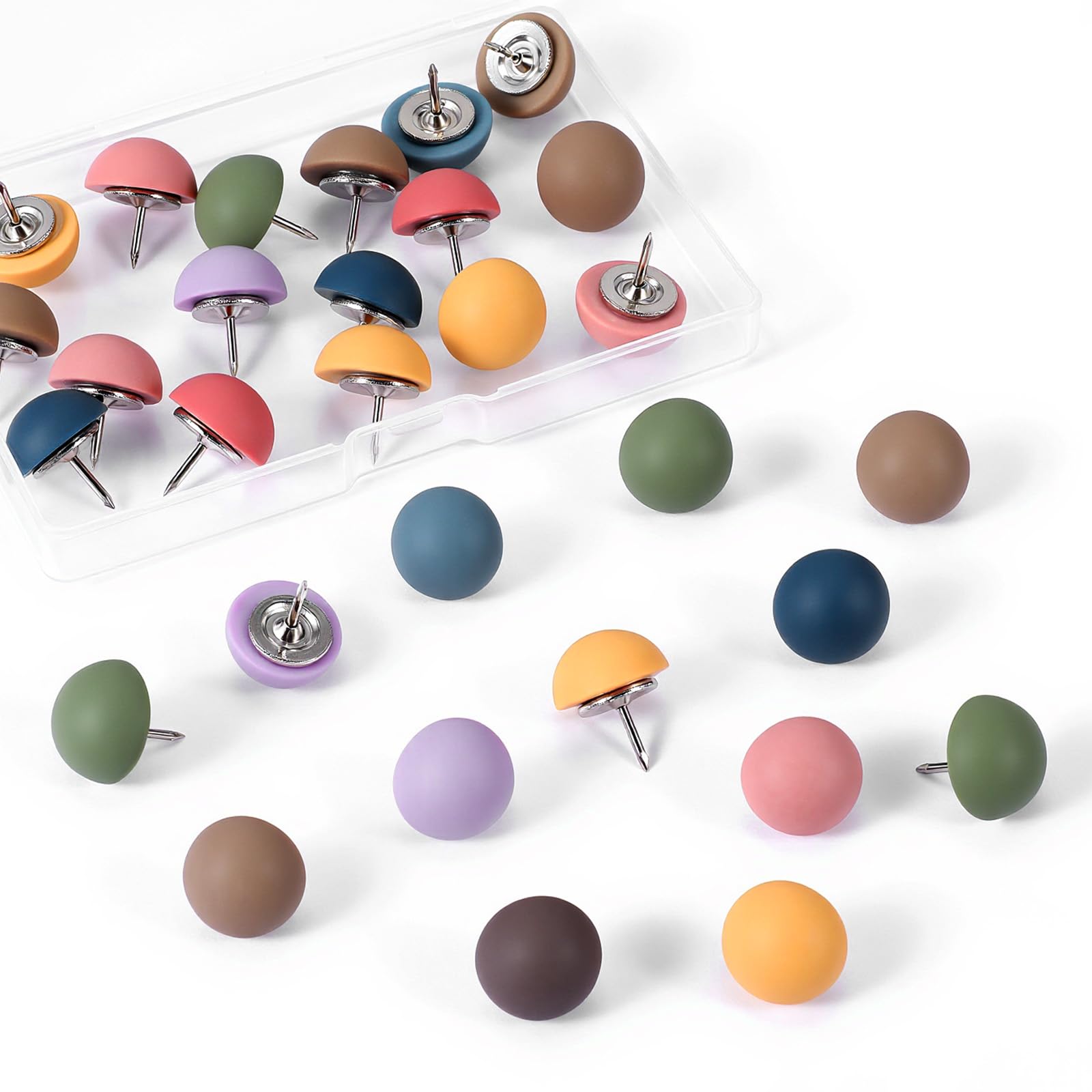 Sorcristy 30 Pcs Cute Push Pins Decorative Thumb Tacks Cork Board Thumbtacks Colorful Drawing Pins Bulletin Board Accessories Pushpins for Home Office Wall and Art Display