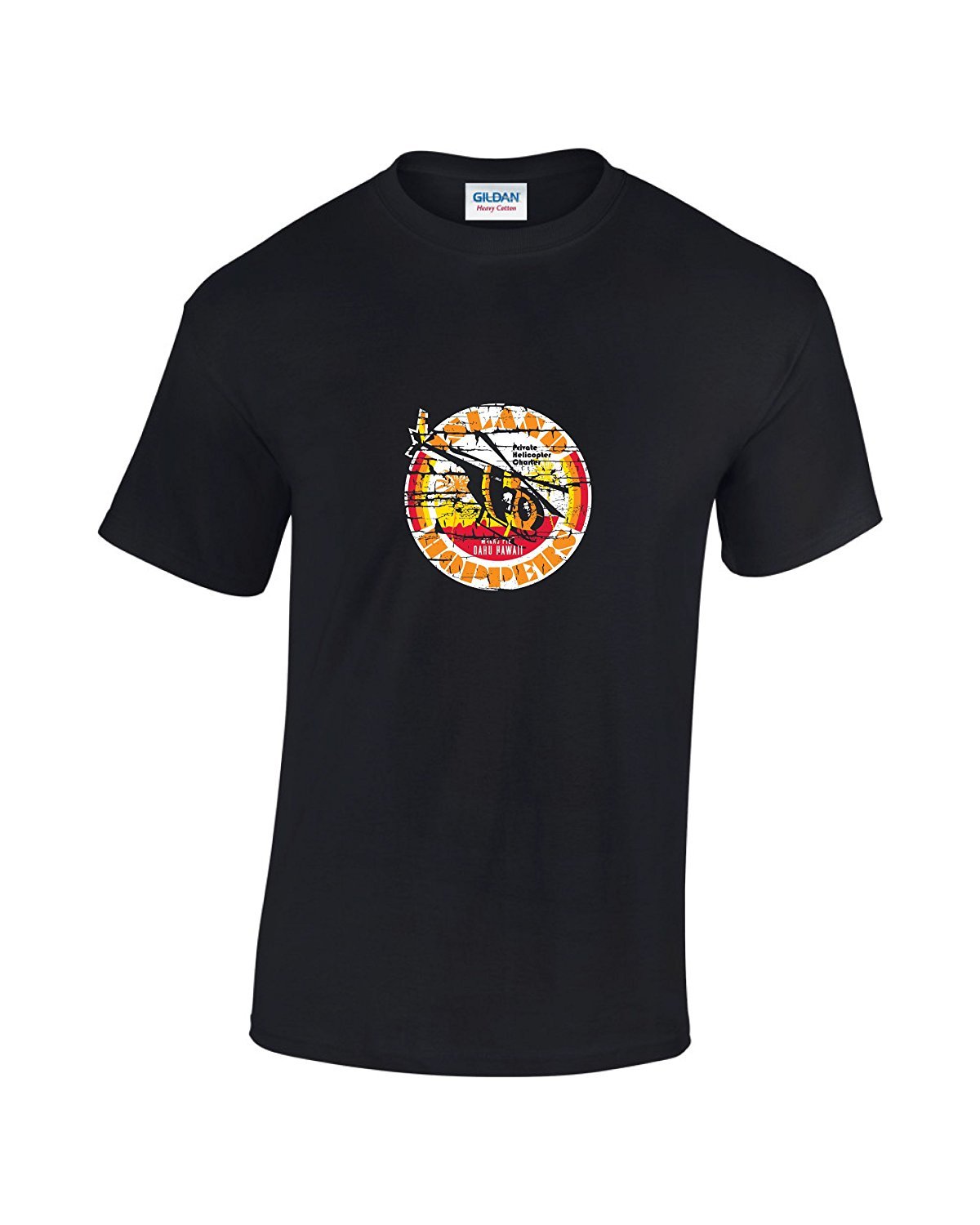 Rinsed Island Hoppers Magnum Mens Retro TV T-Shirt