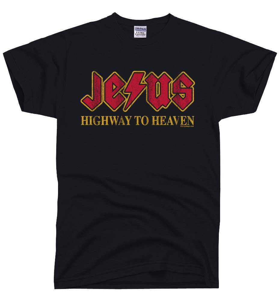 DIRTYRAGZ Men's Jesus Rocks Christ Homeboy Superstar T Shirt Black