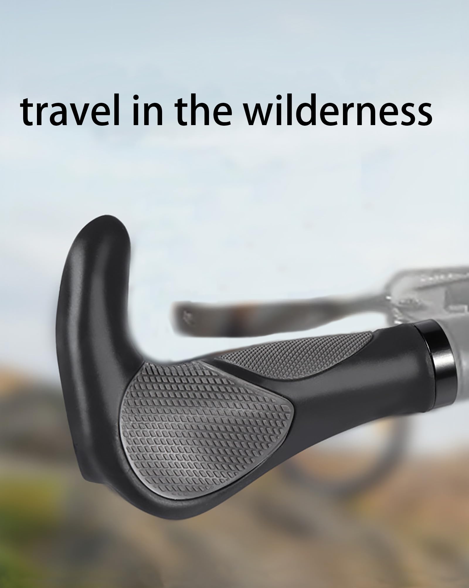 Poignées De Guidon De Vélo Vtt Serrure Anti-dérapant En Gel De Silicone Pour Poignées De