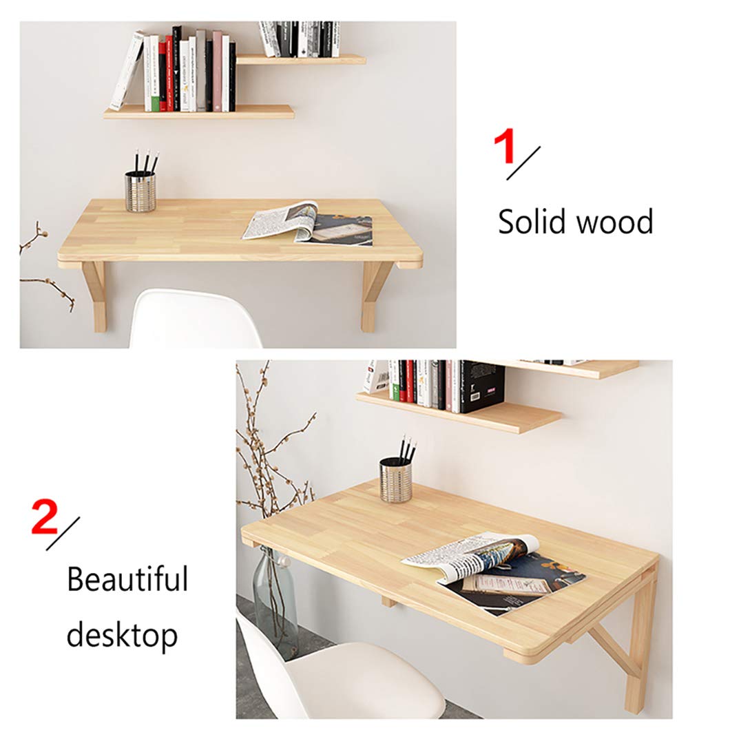 SYTH Mesa Plegable de Pared,Mesa Flotante desplegable,Escritorio Plegable portátil Flotante Simple,Mesa Colgante ahorradora de Espaci para Estudio, Dormitorio, baño o balcón