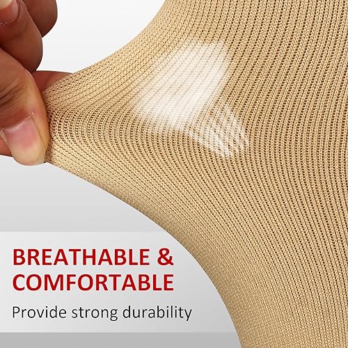 Image of Ailaka Medical Zipper Compression Socks, 15-20 mmHg Knee High Open Toe Compression Socks for Men Women, Support Socks for Varicose Veins, Edema