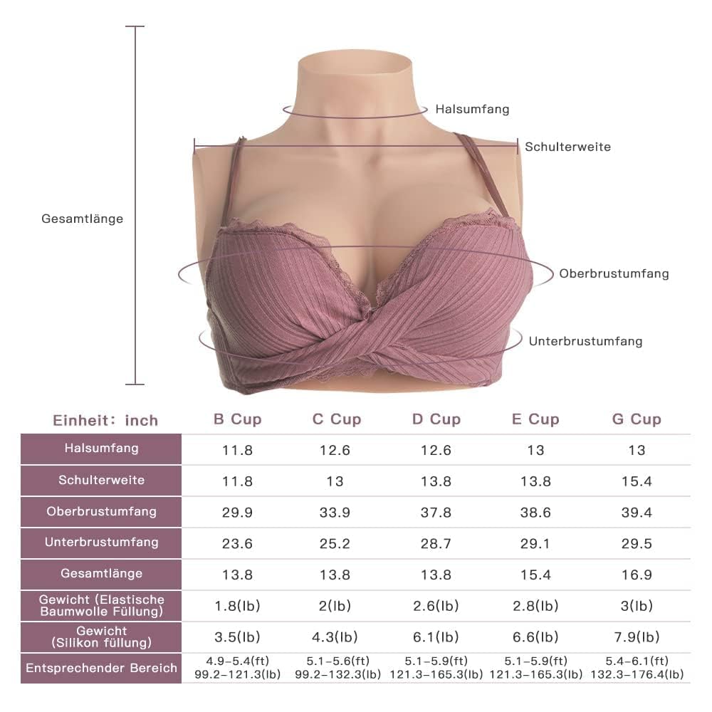CYOMI Silikon Brüste Brustformen Brustprothese Künstliche Brust Realistische Haut Brustplatten für Crossdresser Transgender Mastektomie Cosplay