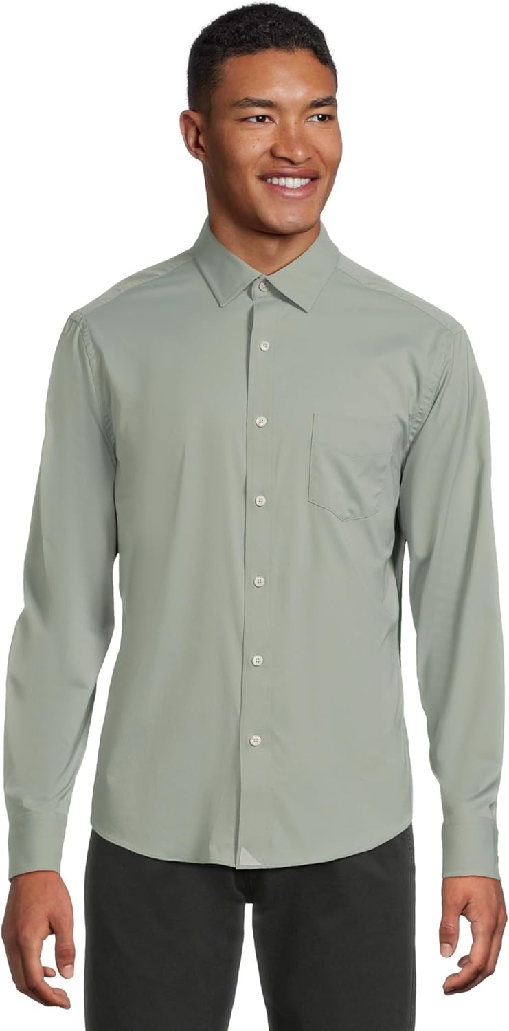 UNTUCKit Long Sleeve Performance Solid Shirt for Men
