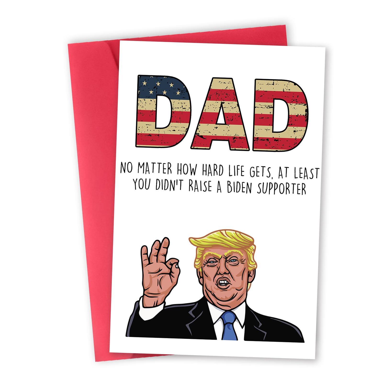 Funny Fathers Day Card for Dad, Humor Father's Day Card Gift from Wife Son Daughter, Birthday Greeting Card for Dad, Unique Daddy Cards
