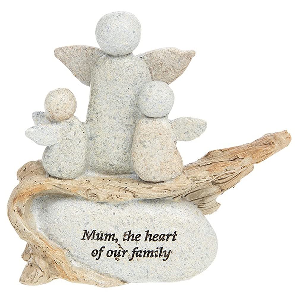 Angel Stone Mum, The Heart Of Our Family Sentiment Gift