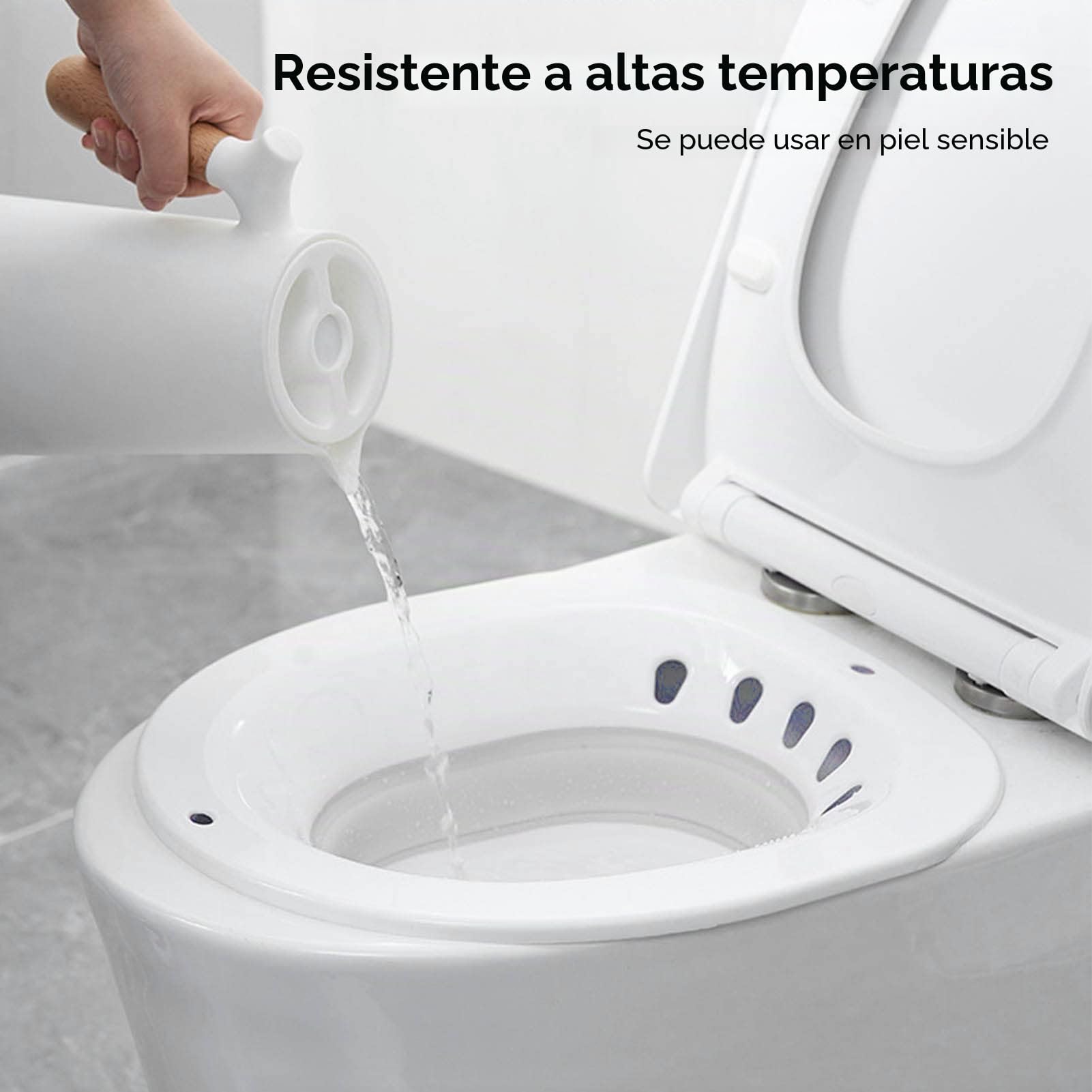 Jiawu Baño de Asiento para Inodoro, Baño de Asiento para Hemorroides y Cuidado Posparto, Lavabo Plegable a Prueba de Derrames con Enjuague, Color (#1), Modelo Jiawugrtxqn3zvi5207-11