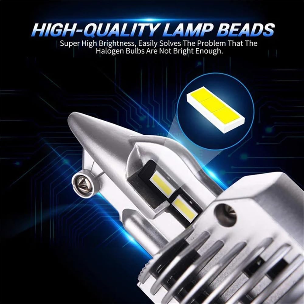 H4 Led 9003 HB2 Żarówka reflektora samochodowego 80W 12V 24V 6000K 4300K ​​3000K 8000K Super Led H4 Lampa samochodowa CSP Światło 16000LM(8000K,2PCS_H4/9003/HB2 HI/LO)