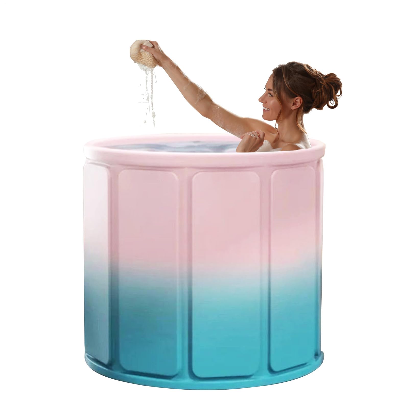 Bañera plegable para niños | Bañera portátil para exteriores | Bañera impermeable para bebés y bañera de cuerpo entero para camping hogar hotel