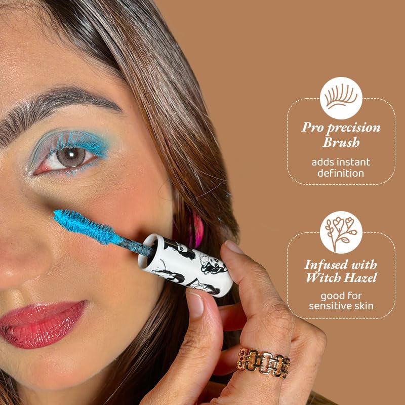 Image of Elitty Pop Colored WaterProof Lush Lashes Mascara- Blue Color - It's Giving