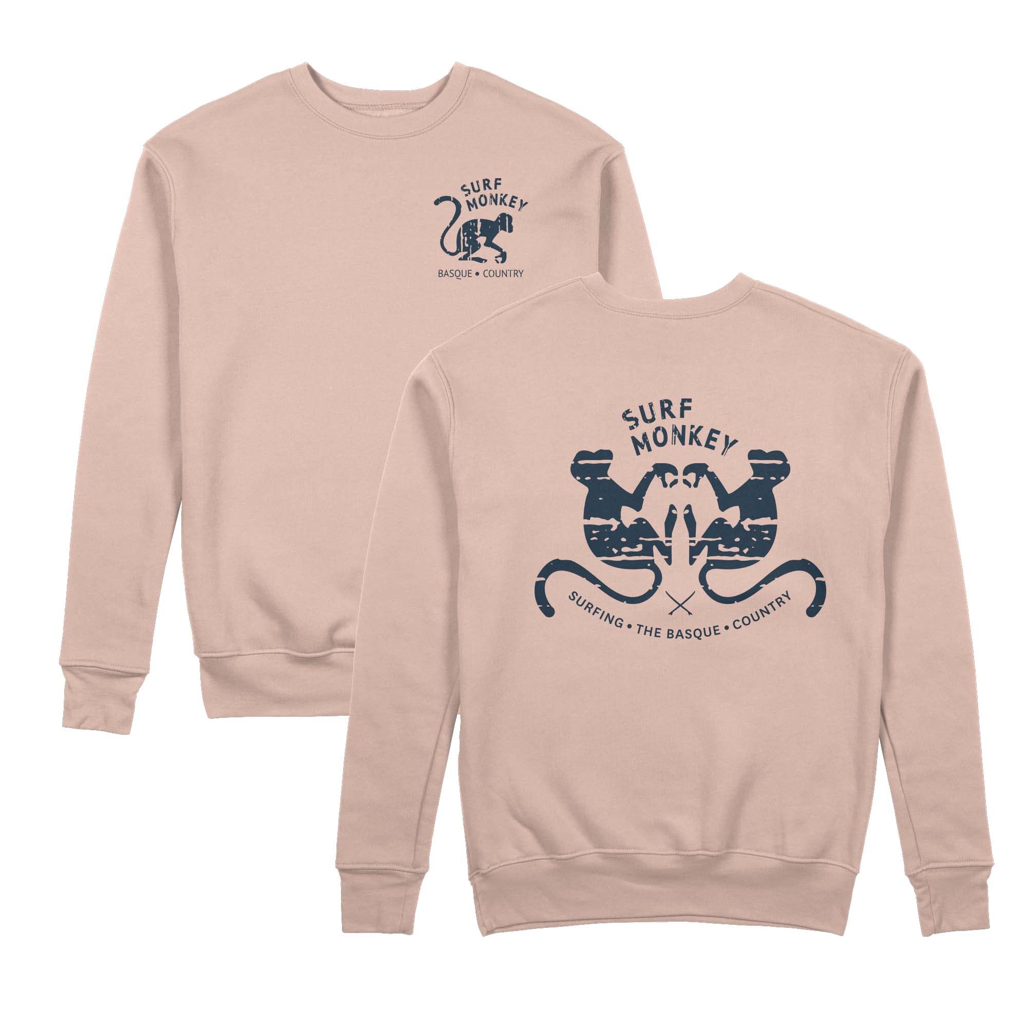 DRESSED IN MUSIC PLAY WITH ME Sudadera clásica de Cuello Redondo con Estampado Surf Monkey®