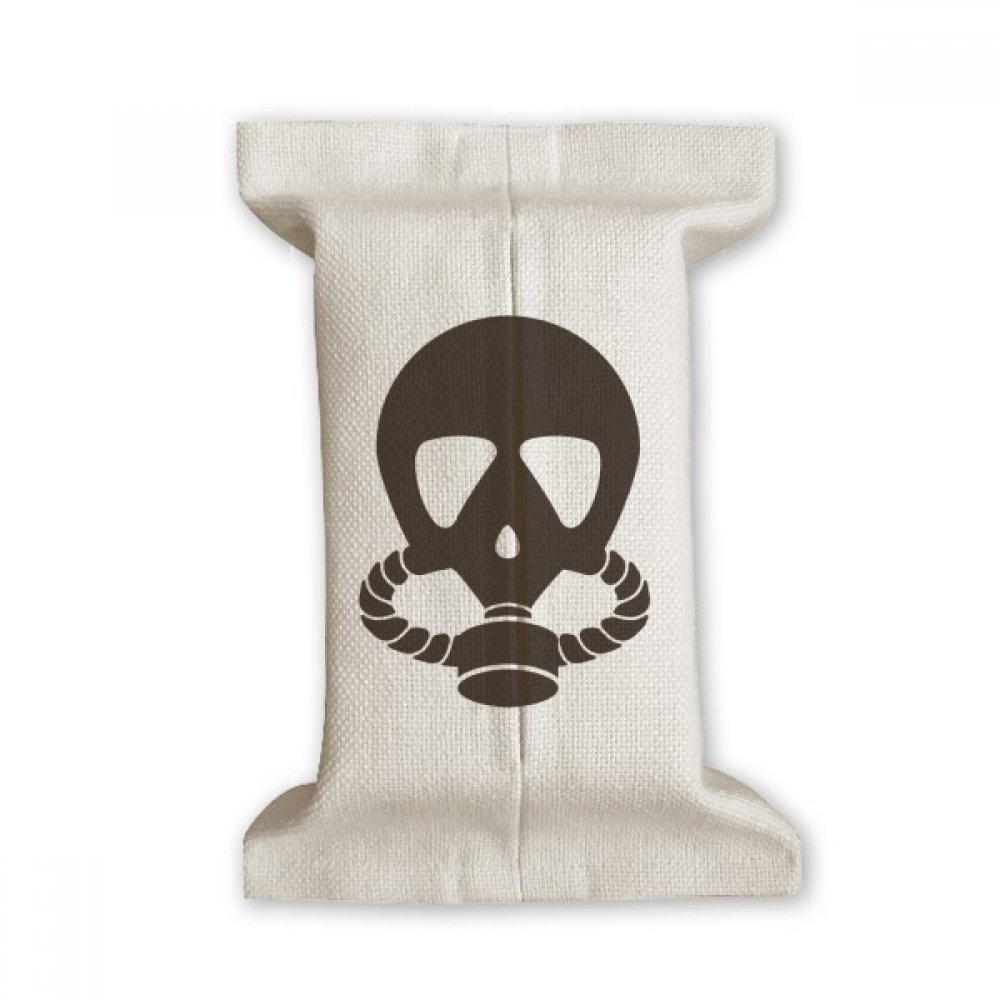 Masque Humain gaz Skeleton porte-mouchoir salon et bureau coton lin 17x27cm