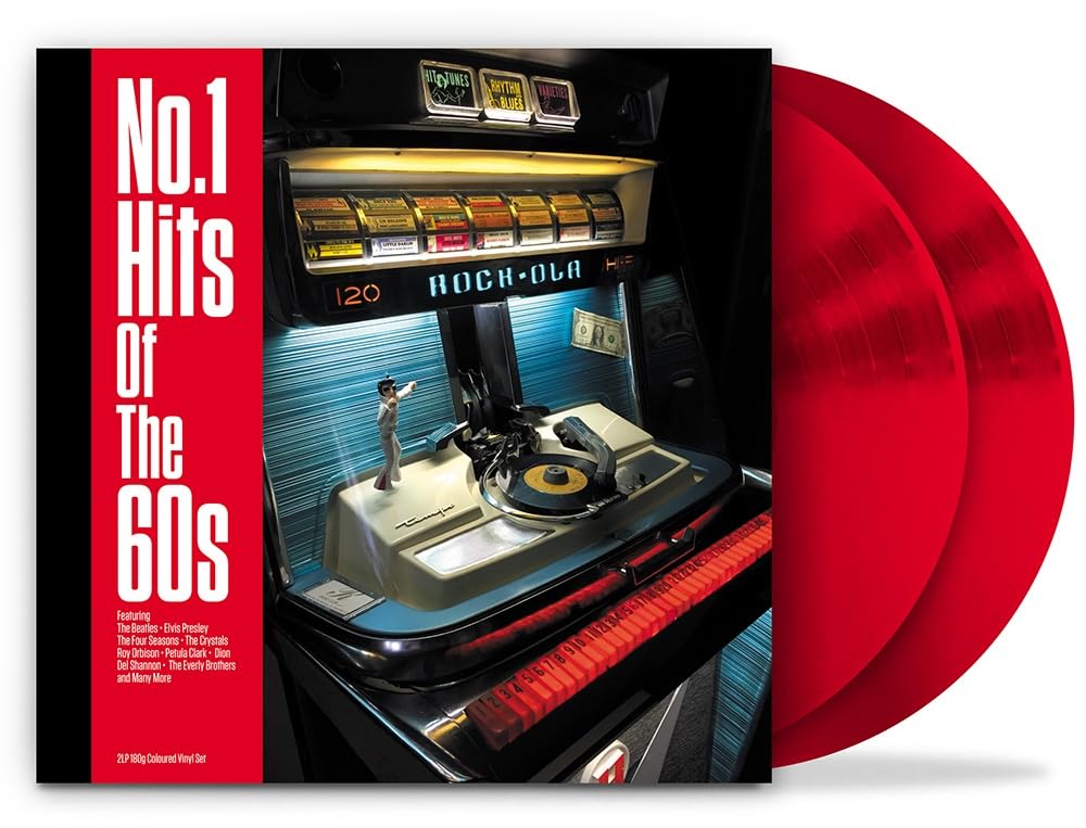 VARIOUS - No 1 Hits Of The 60s - gatefold 180 gram translucent red vinyl 2xLP