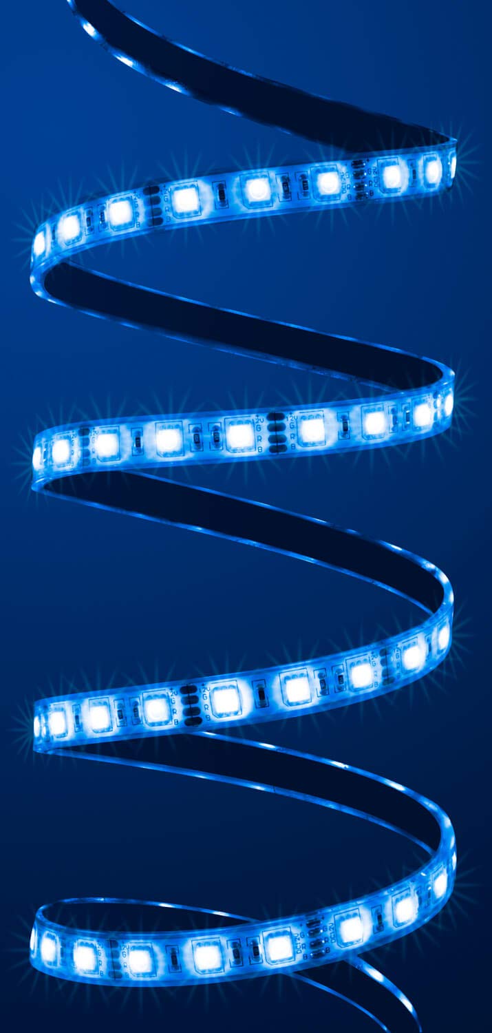 Outdoor Set: 5,0 metros Tira LED RGB (5 m, 60 LED/M, IP68, resistente al agua, incluye controlador) 17 teclas Fb, 8,33 A Fuente de alimentación