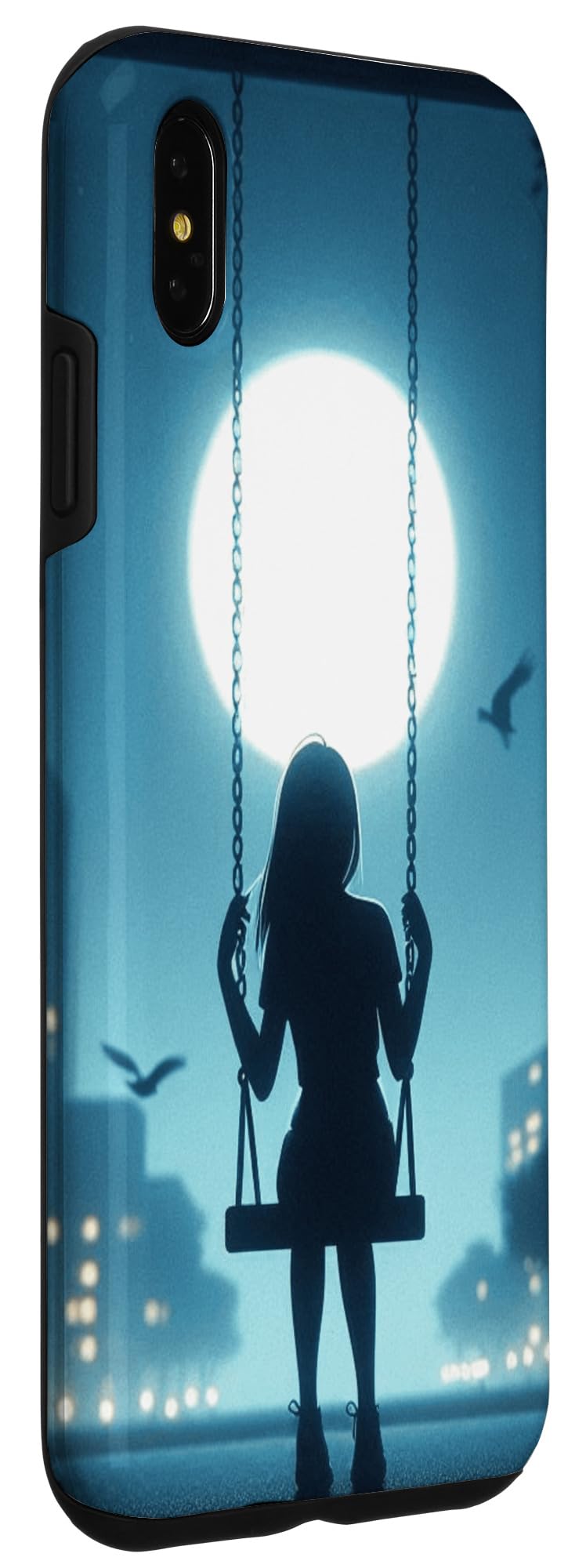 iPhone XS Max Alone but not Lonely Phrase Design Case - Image 3