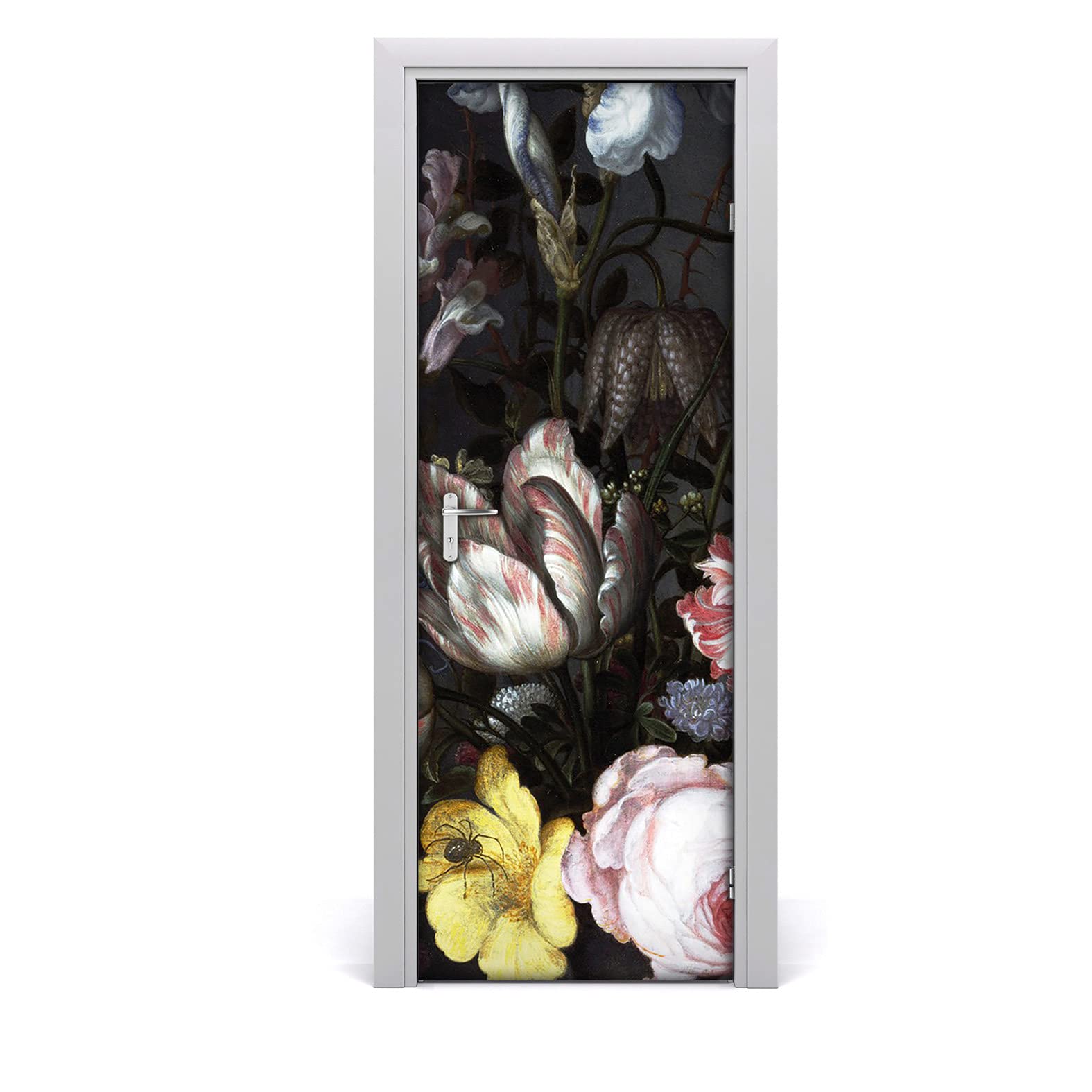 Papier peint de porte imperméable 85x200cm sticker vintage floral