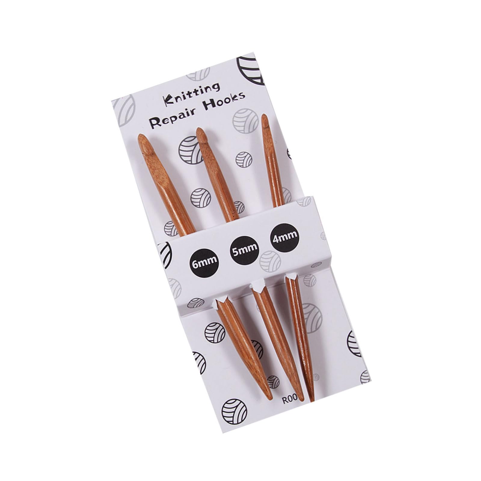 APGLSXY Ended Crochet Hooks with Ergonomic Wooden Handle 2 Sizes Bird Beak Tip Knitting Hooks for Knitting Yarn Craft Projects Beading Crochet Tool