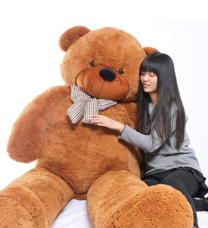 Image of Giant Teddy Bear, Cute Soft Toy for Girls, 4.5 Feet
