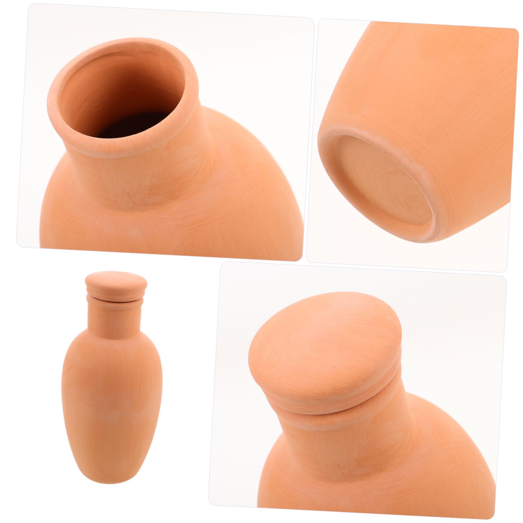 4 Pièces Arrosage Automatique Terre Cuite Inserts Auto Arrosants pour Plantes Pot Irrigation Goutte à Goutte Naturelle Adapté Intérieur et Extérieur Système Compact pour et Usage