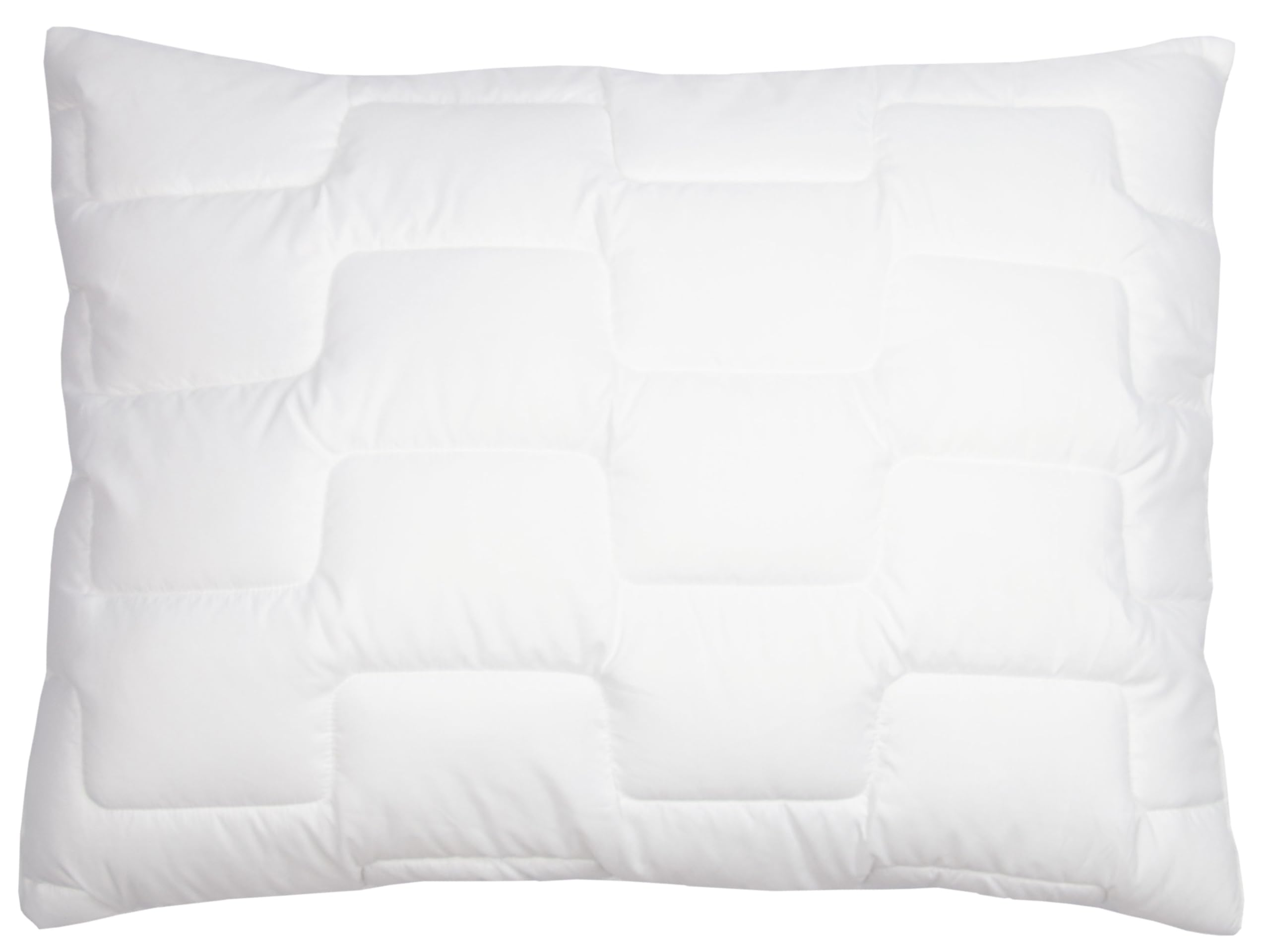 ZOLLNER Almohada Deluxe: Almohada de 3 Zonas, Fabricada en Europa, poliéster, Lavable a 95 °C, 70 x 90 cm, Calidad de Hotel, certificación Oeko Tex®