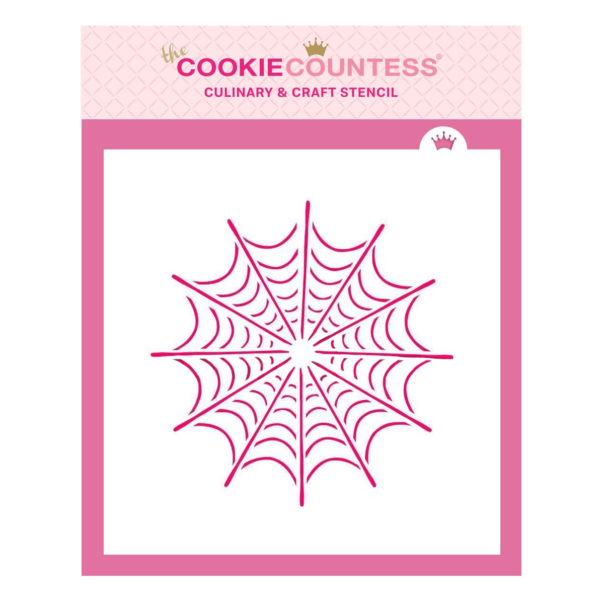 The Cookie Countess Single Spider Web Stencil