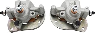 M MATI Rear Left & Right Brake Caliper for Yamaha ATV Grizzly 550 YFM550 2009-2014 Grizzly 700 YFM700 2007-2020 with Pads 3B4-2580V-11-00 3B4-2580W-11-00
