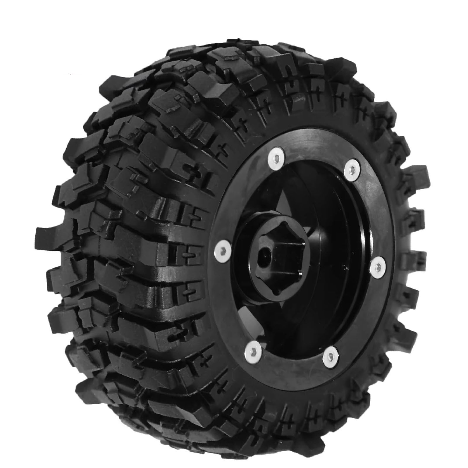 RC Radreifen Set Für Axial Für SCX10 Für Redcat Gen8 Für TRX4 VS4-10 R312 1/10 Aluminium 1,9 "Beadlock Felge Hub Und Reifen RC Crawler Auto Reparaturen Änderungen Teile
