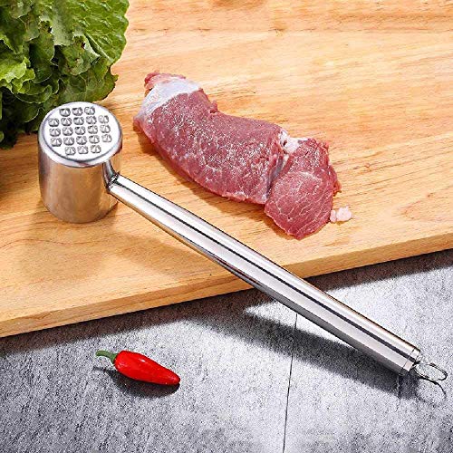 Meat Tenderizer, Meat Hammer of heavy Metal tool for Tenderizing Steak, Beef, Poultry, kitchen. Stainless steel material, Easy to clean, 100% Dishwasher Safe by DIMESHY. - Thumbnail 2