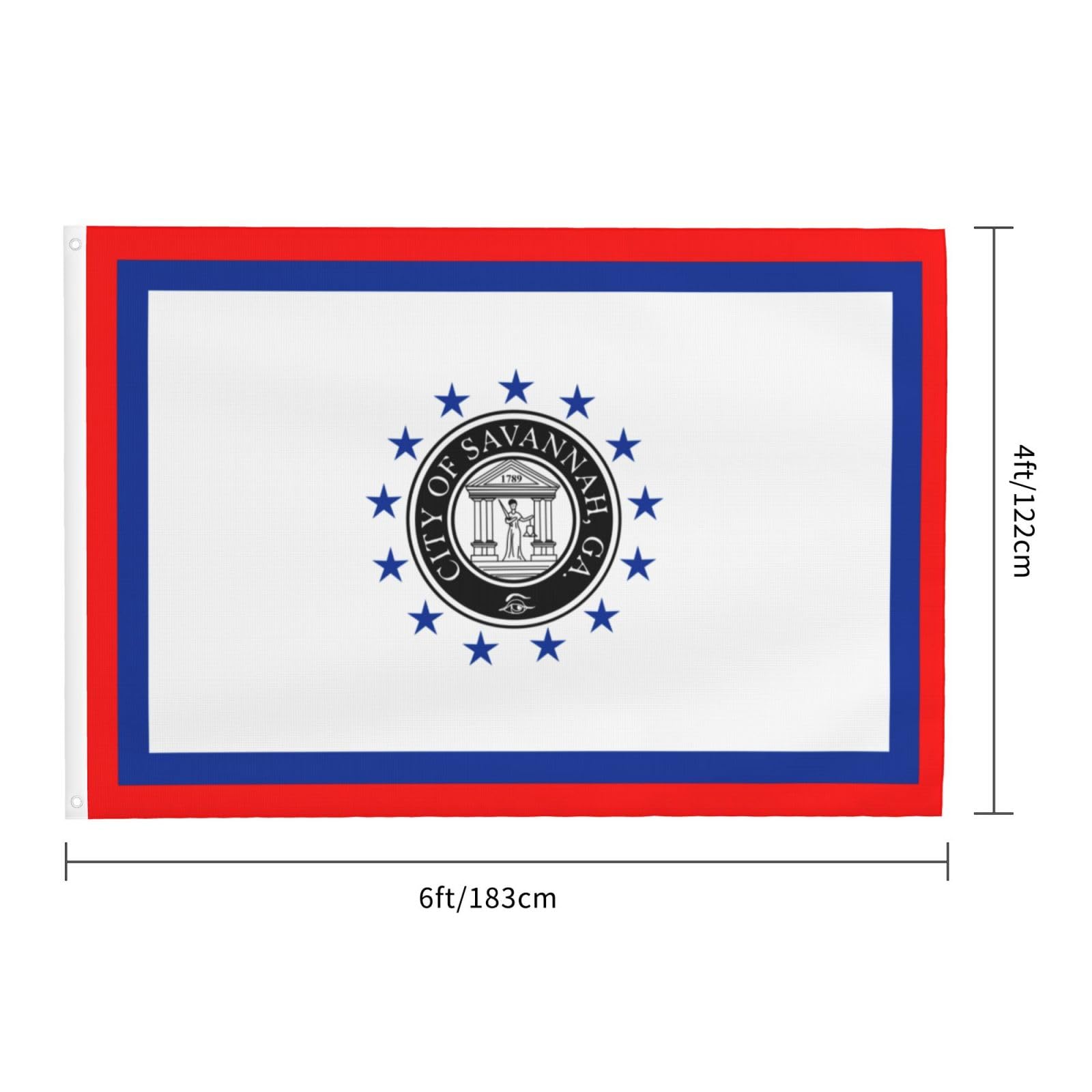 Amazon.com : QIZYOQA Flag Of Savannah, Georgia Flag 4x6 Ft