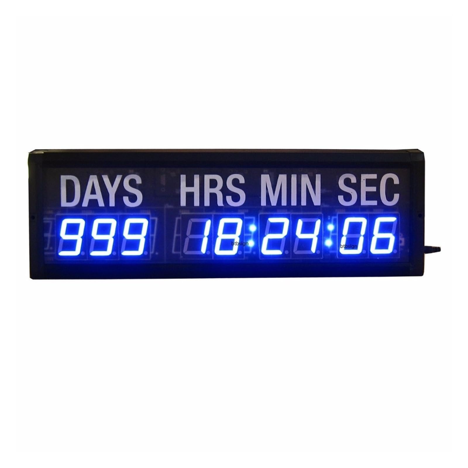 Timer Sport Compte à rebours à LED compte à rebours en jours et en temps for l'événement de l'église d'exposition 1,8 pouces bleu