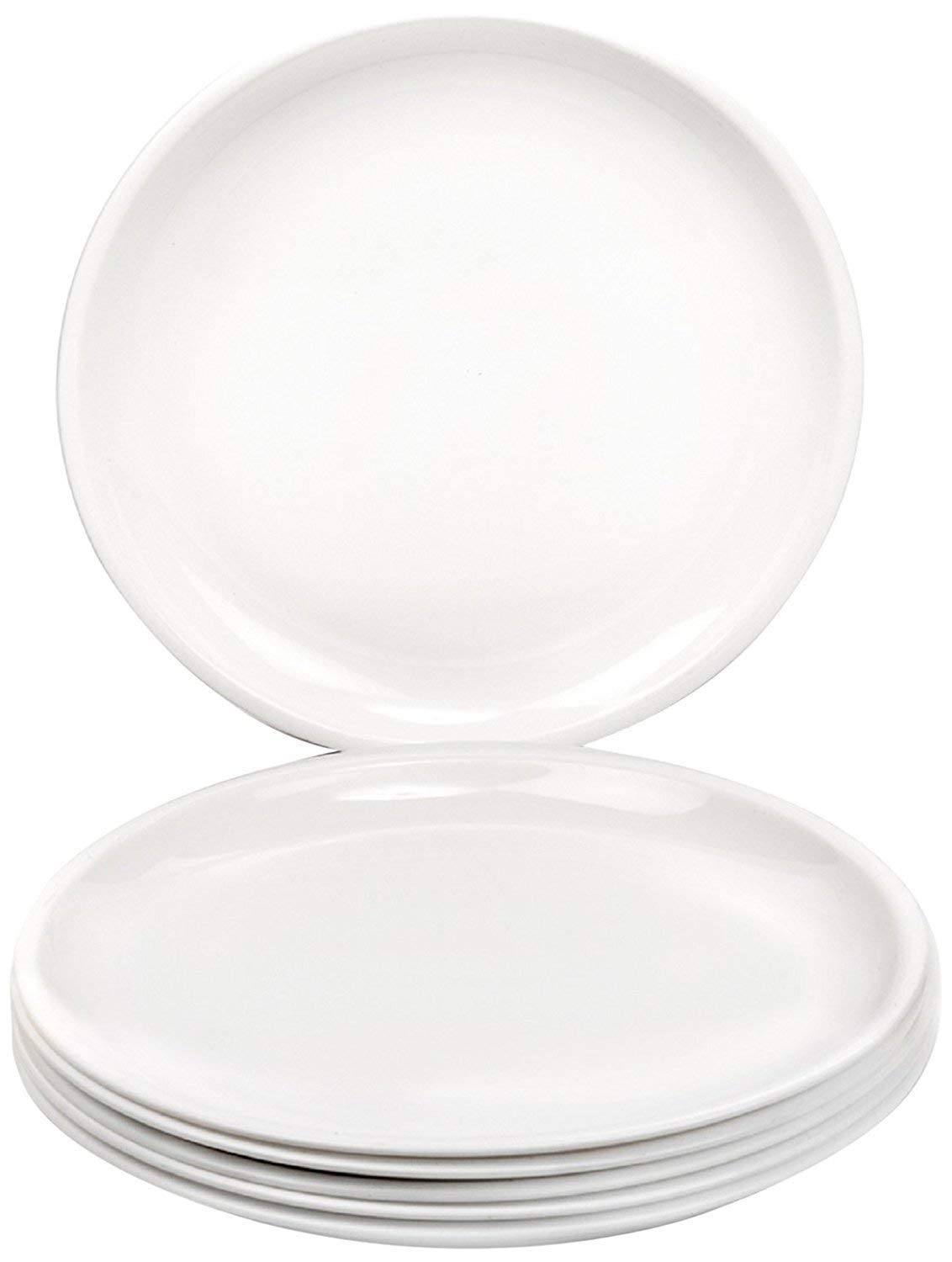 Everbuy Polypropylene Microwave Safe Break Resistant Dinner Plates (Set of -6, White) (B07YCKV1G9) Amazon Price History, Amazon Price Tracker