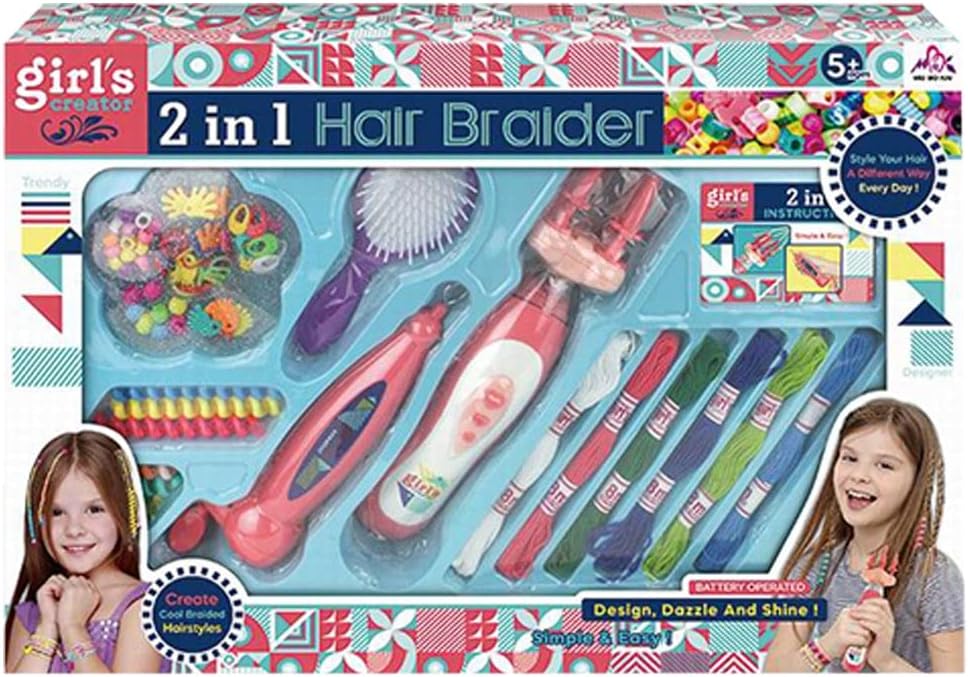 JUINSA Set 2 Trenzadores Pelo con Accesorios. Caja 43x32x6, 700651