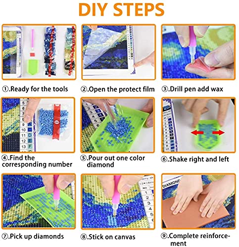5D Fai da Te Pittura Diamante Trapano Completo Kit...