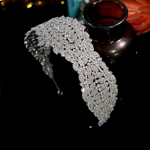 Miniatura 6 de hair jewelry crown tiaras for women Retro Tiara Baroque Cubic Zirconia Bridal Crown Crystal Headband Jewelry Wedding Hair Accessories
