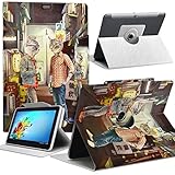 Les ouvertures permettent un accès facile aux boutons.Un système de rabat vous permet de disposer votre tablette horizontalement et verticalement.