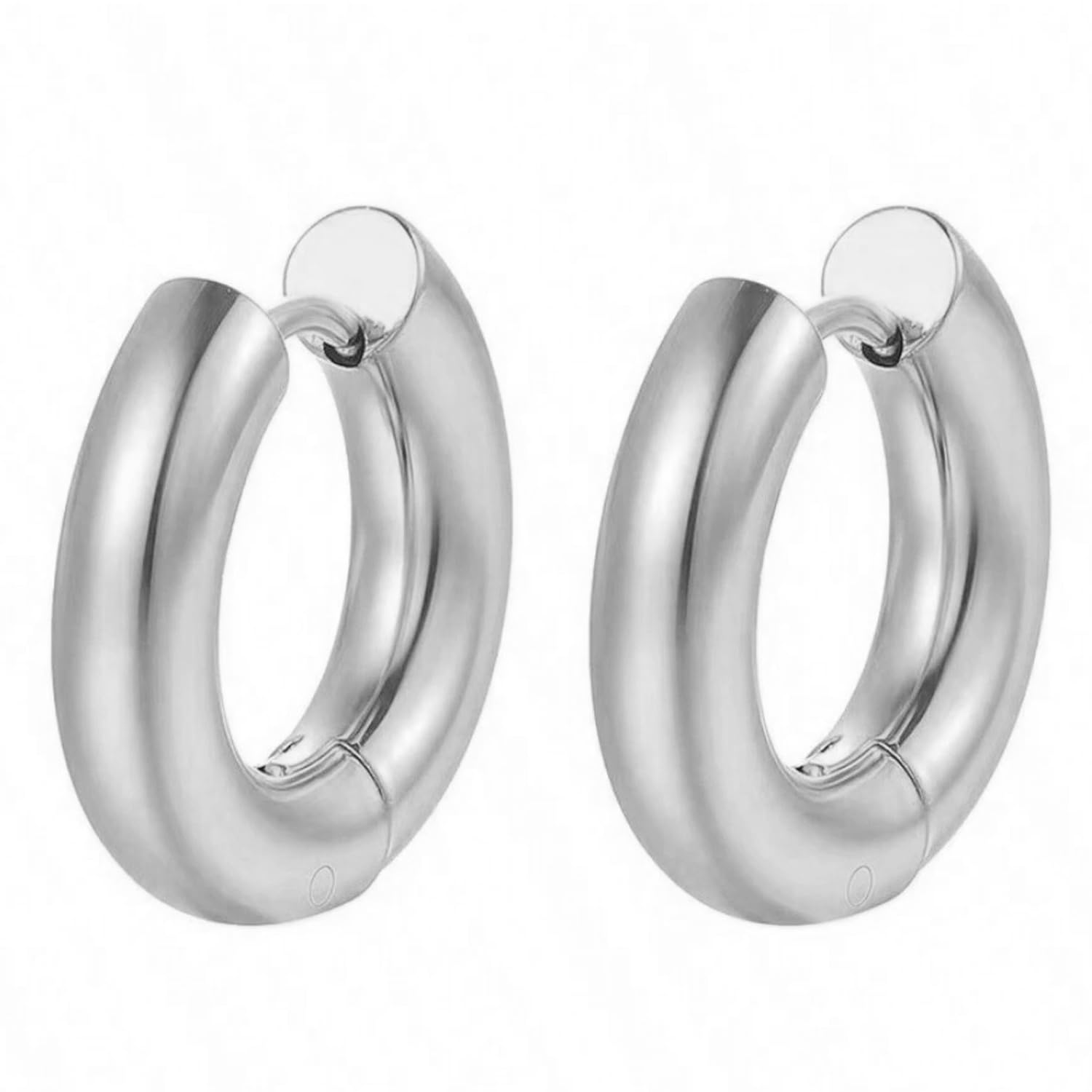 peora Small Hoop Huggie Bali Earrings Fancy Stylish Fashion Jewellery for Men & Boys-picture-14