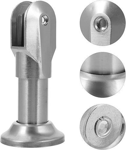 Miniatura 2 de STOBAZA 8 piezas de soporte de partición pies de baño de división de pie baño inoxidable soporte de baño piezas de baño baño baño aleación soporte