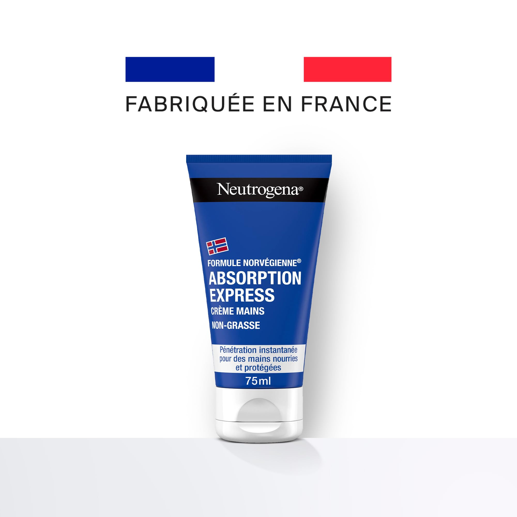 Neutrogena – Crème Mains Absorption Express Formule Norvégienne (lot de 2 tubes de 75 ml) – Crème hydratante non grasse à absorption rapide – Crème pour les mains avec pénétration instantanée